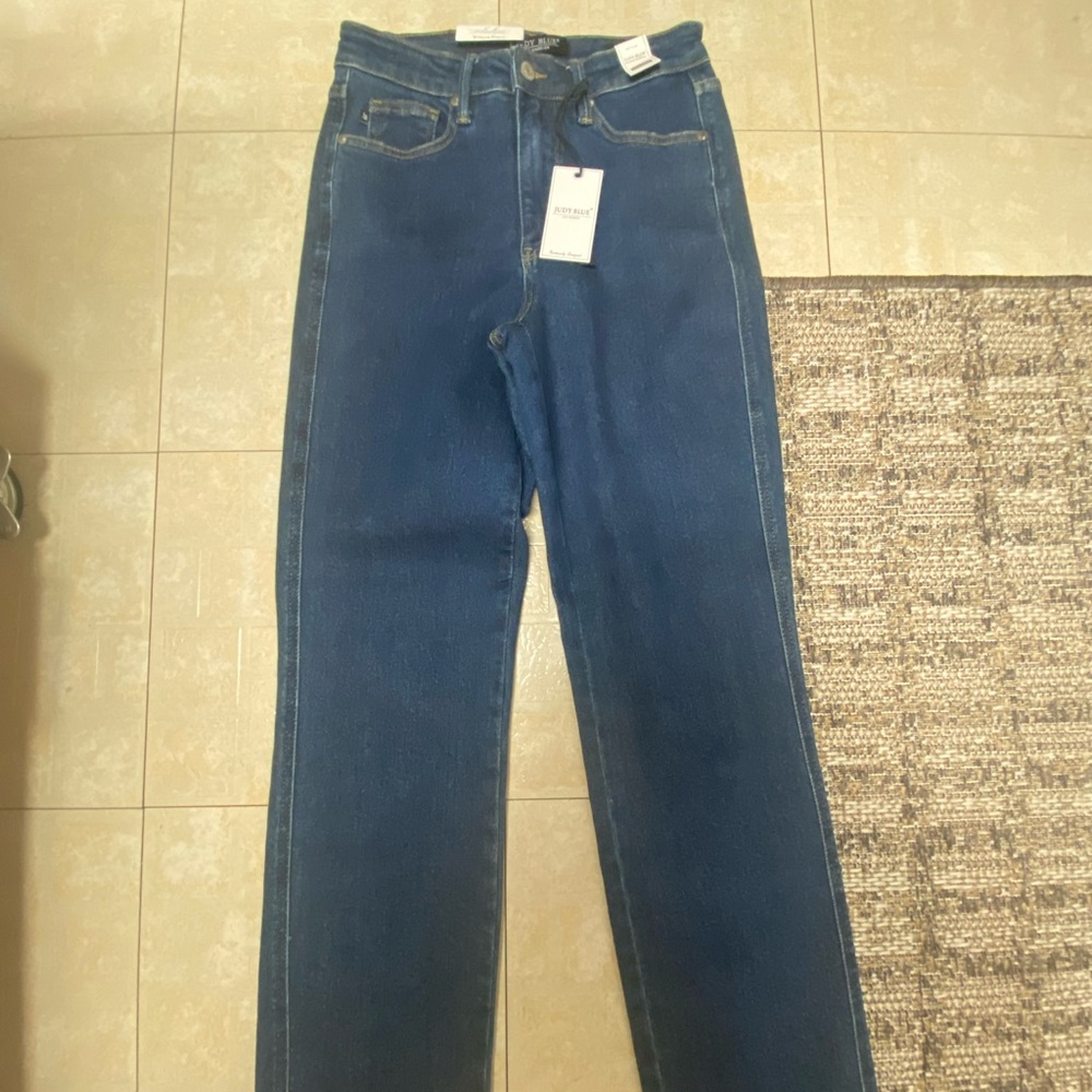 Judy Blue Dark Wash Straight Leg Jeans
